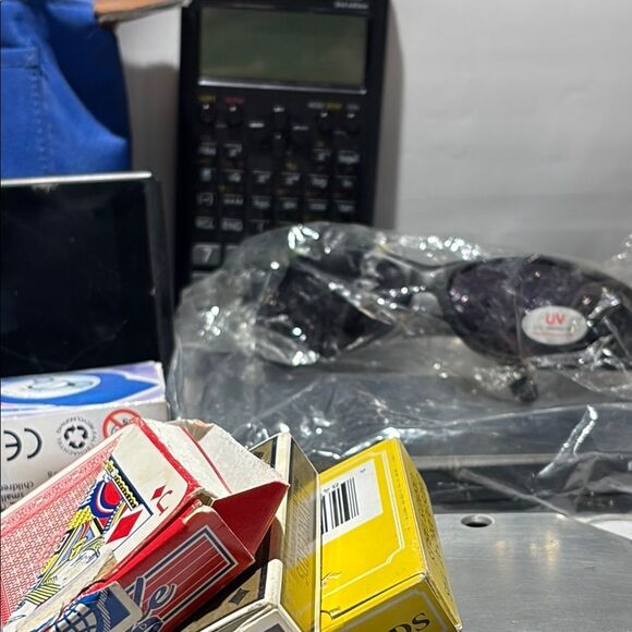 Blue Pouch with Assorted Items - Picture 5 of 6